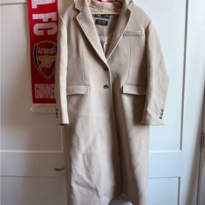 Zara Women's Cream Manteco Coat